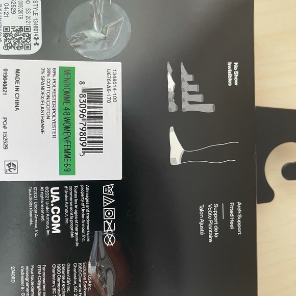 Unisex Under Armour Adult 6PK Performance Tech No Show S - Picture 8 of 8